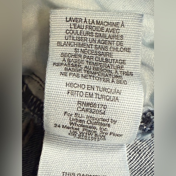 Free People Women's Ruffle Flared Leg Denim Jeans Blue Size 26 - Picture 6 of 12